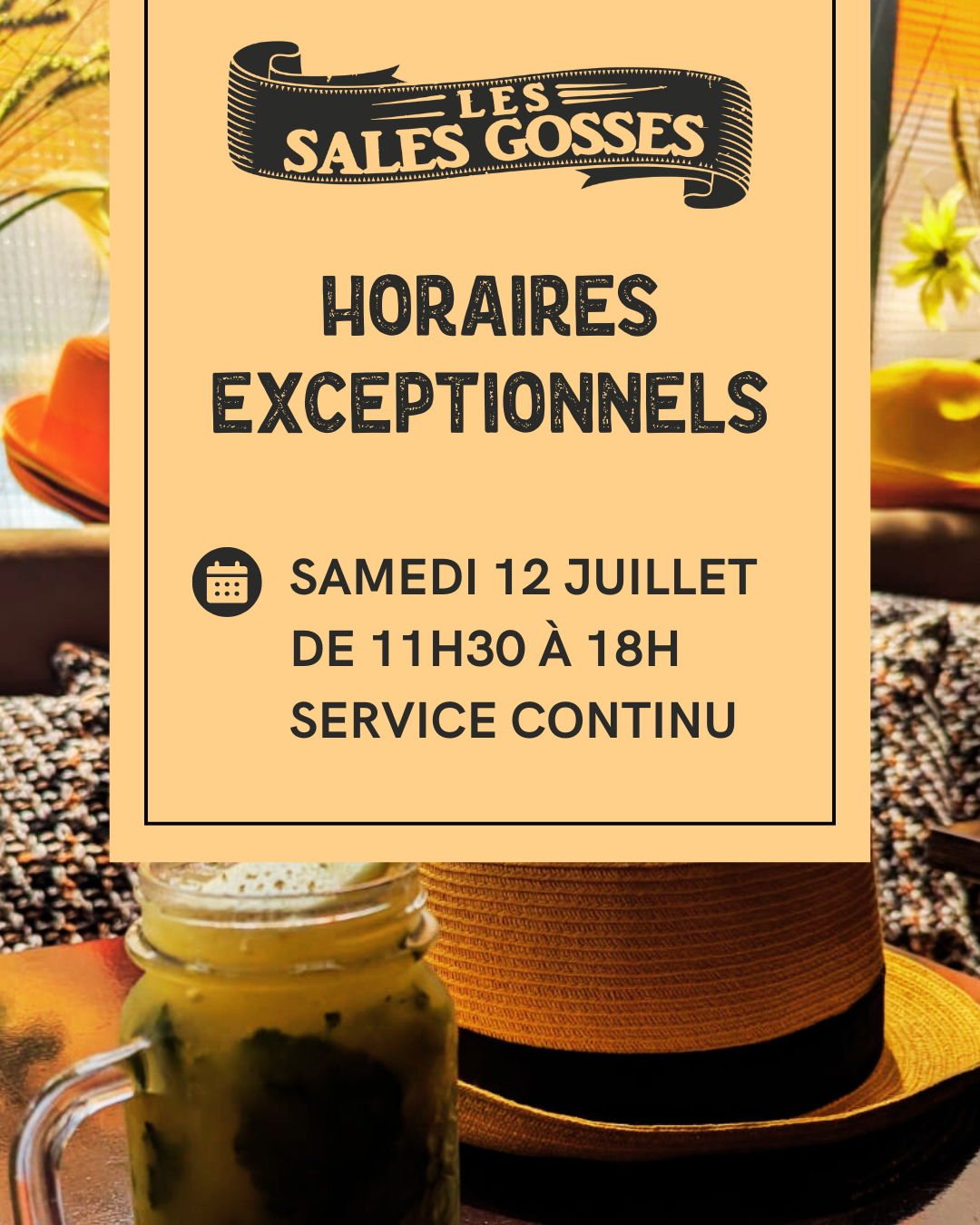 12 juillet service continu